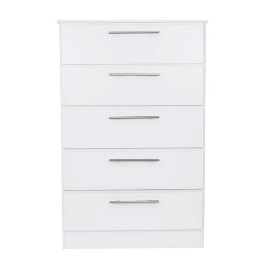 Chest Rio White 5 Drawers