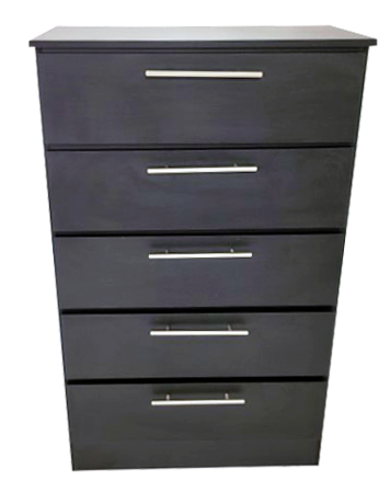 Chest Rio Black 5 Drawers