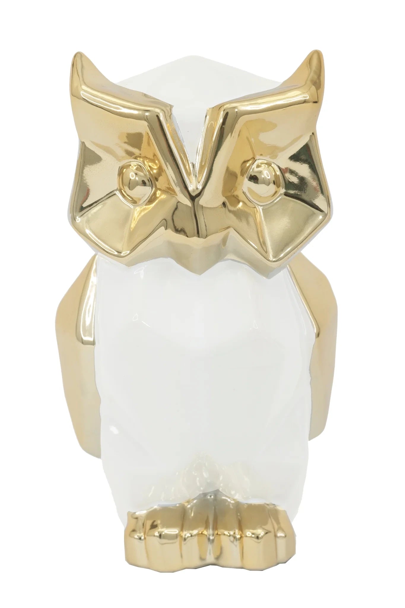 Ceramic Owl Figurine Sculpture
