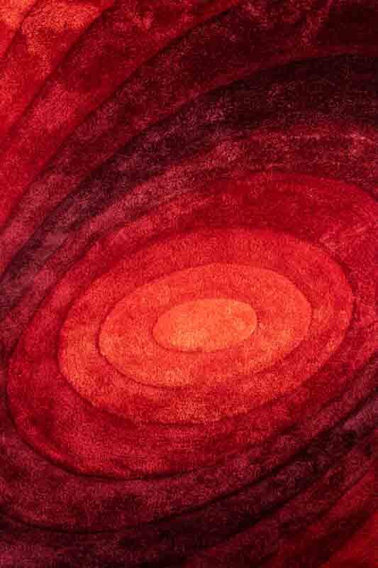 Rug 3D Shaggy Solid (Red)