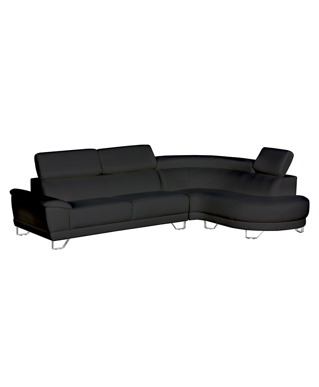 Sectional Sofa Almira Black (RIGHT)