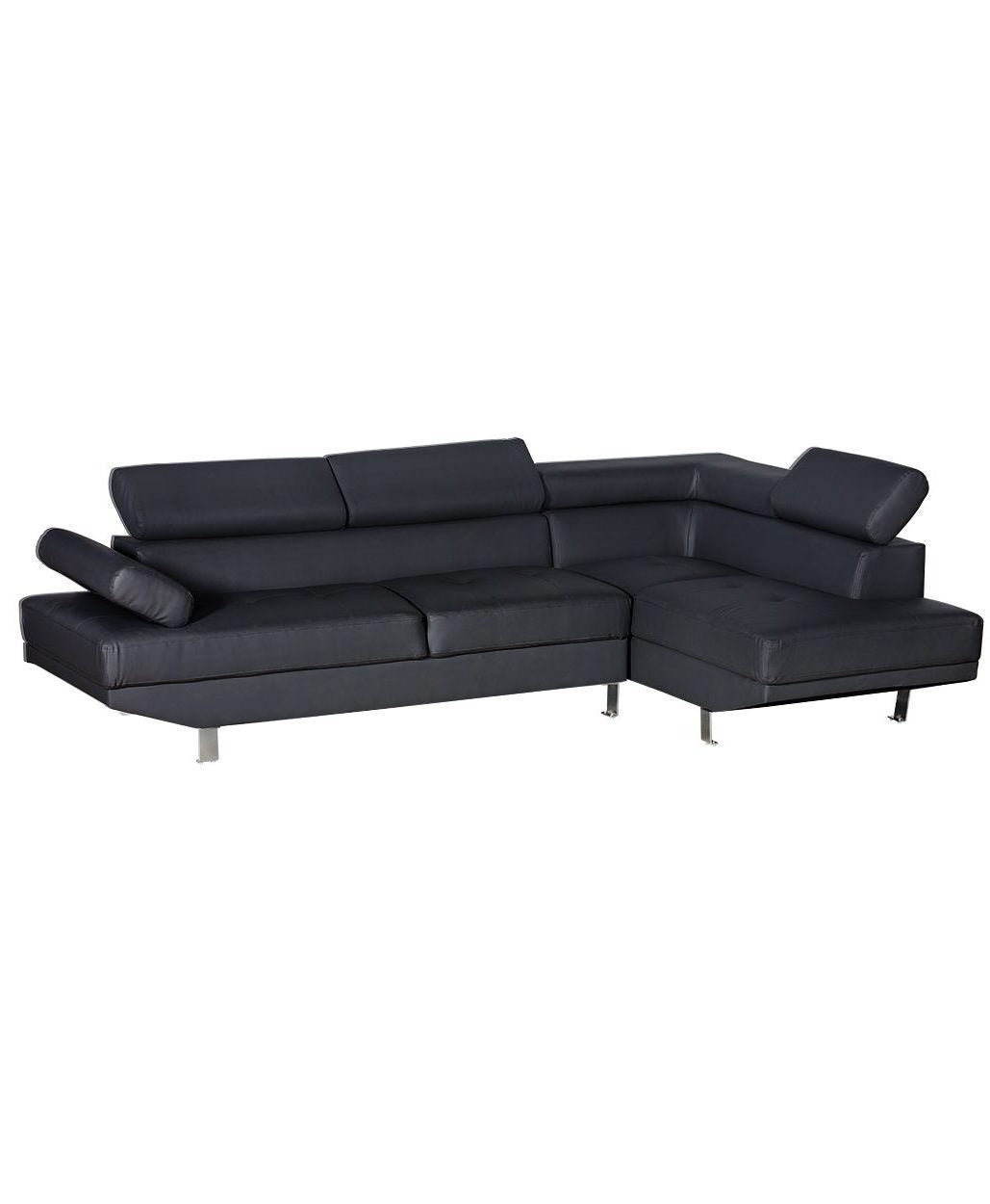Sectional Sofa Mykonos Black (RIGHT)