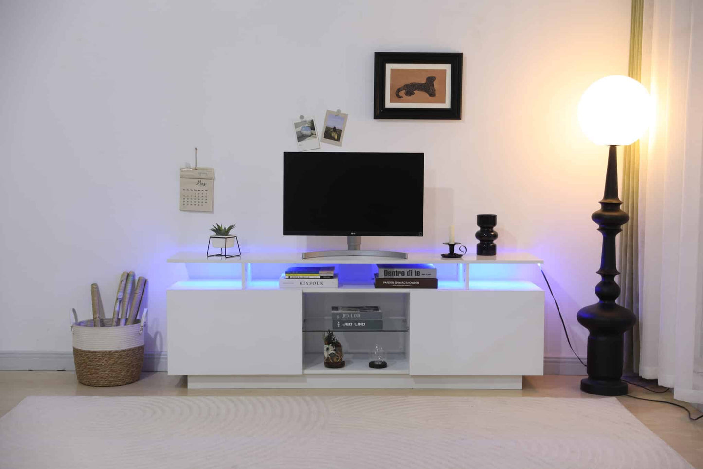 4810 WHITE TV STAND