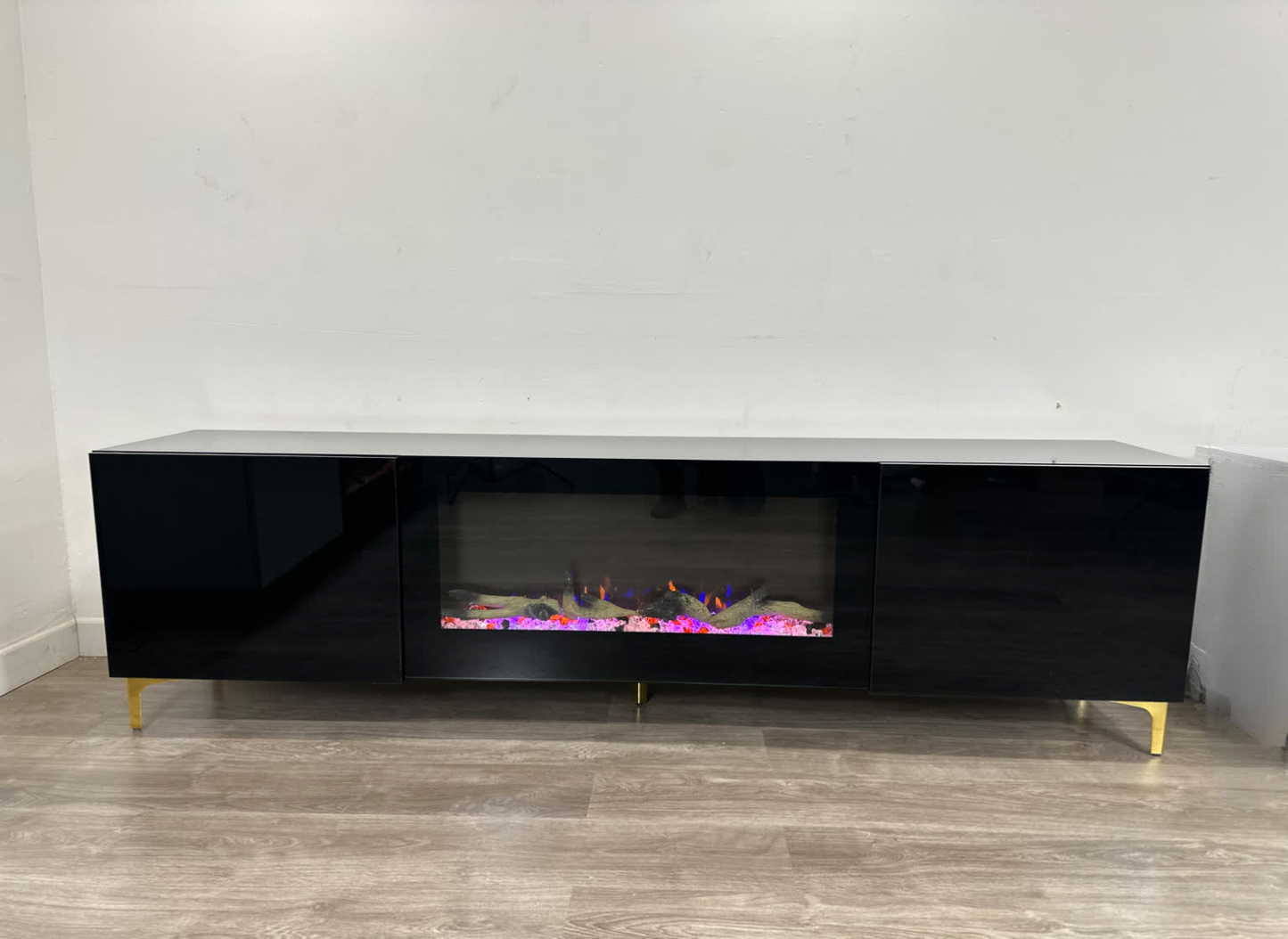 TV STAND FIREPLACE 83 HINCH