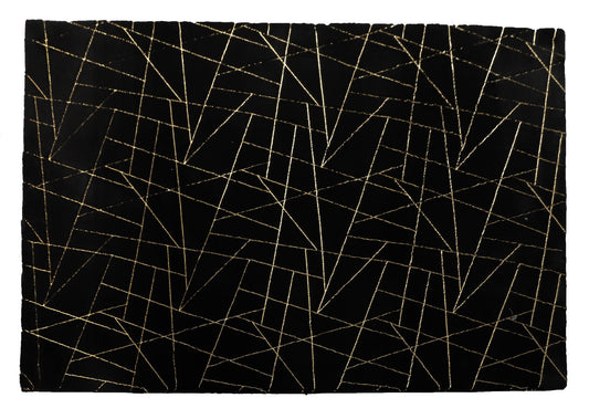 Rug Shag Area (Black Gold)