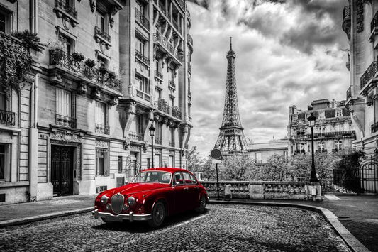 Glass Wall Art 48"x32" Paris Eiffel Tower