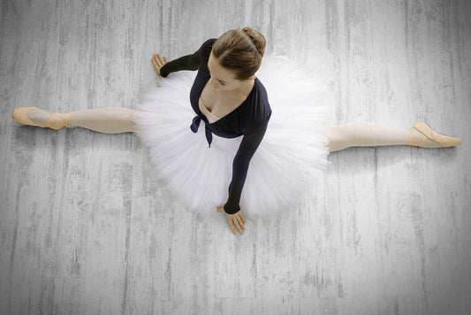 Glass Wall Art 48"x32" Top View Ballerina