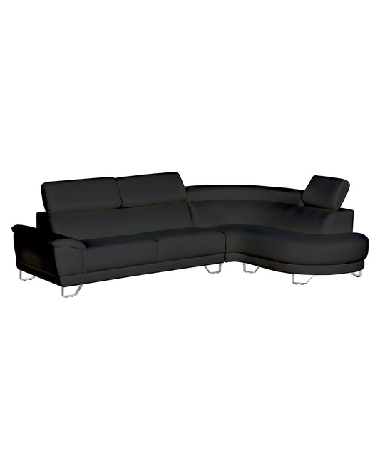 Sectional Sofa Almira Black (RIGHT)