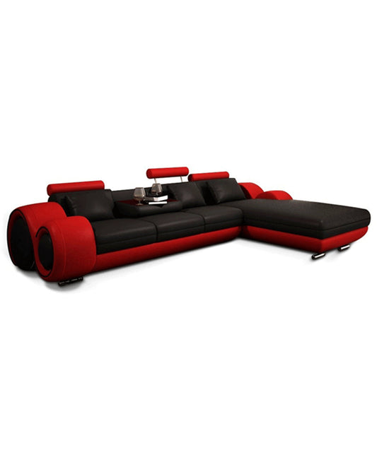 Bane Sofa Sectional (Black Red)